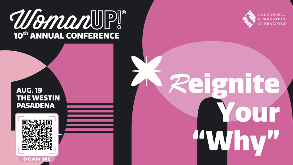 graphic for womanup with qr code